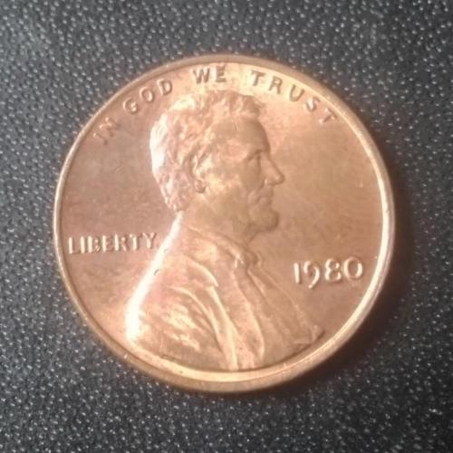 1 цент 1980 США
