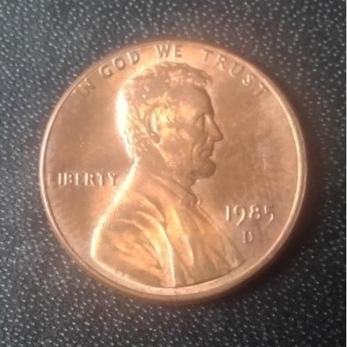 1 цент 1985 (D) США 