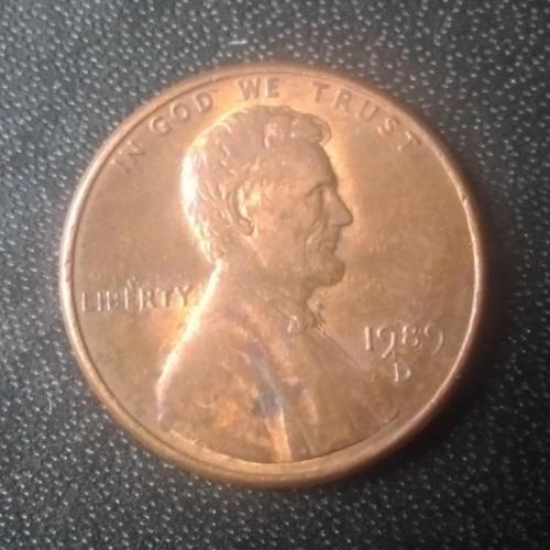 1 цент 1989 (D) США 