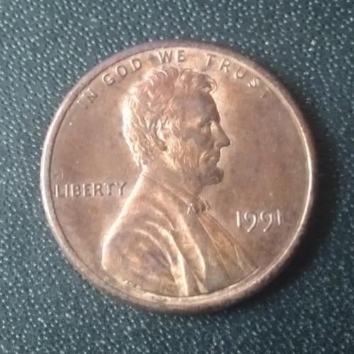 1 цент 1991 США 