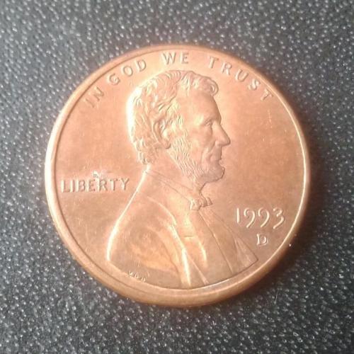 1 цент 1993 (D) США