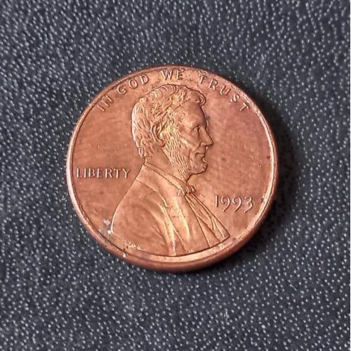 1 цент 1993 США 