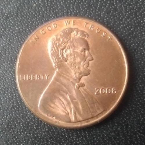 1 цент 2008 США 
