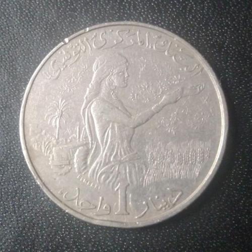 1 динар 1983 Тунис 