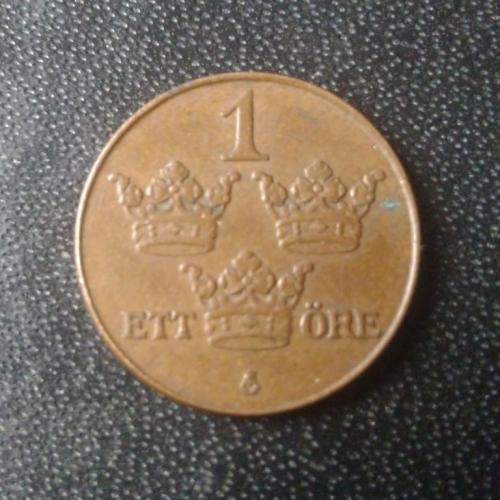 1 эре 1937 Швеция 