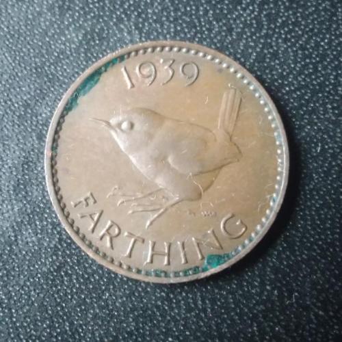 1 фартинг 1939 Великобритания 