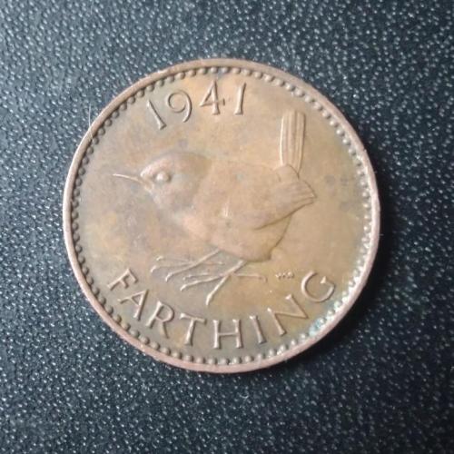 1 фартинг 1941 Великобритания