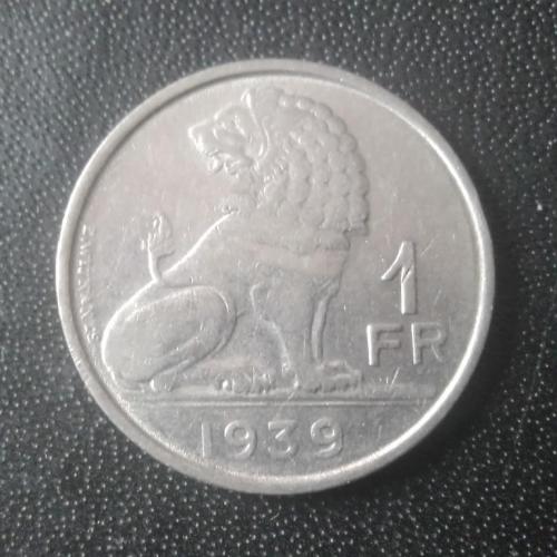 1 франк 1939 Бельгия 