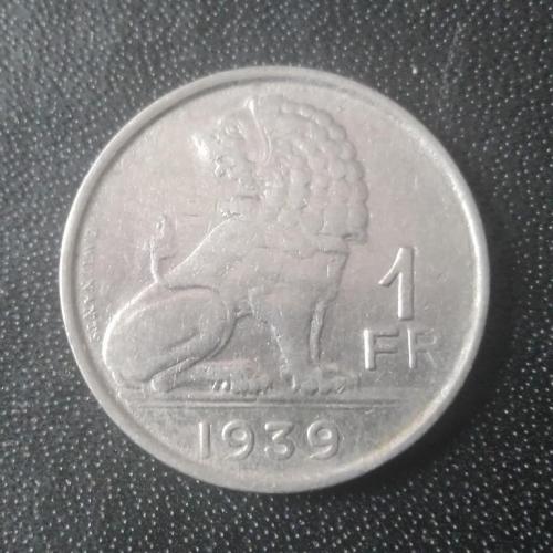 1 франк 1939 Бельгия 