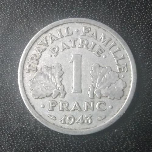 1 франк 1943 Франция