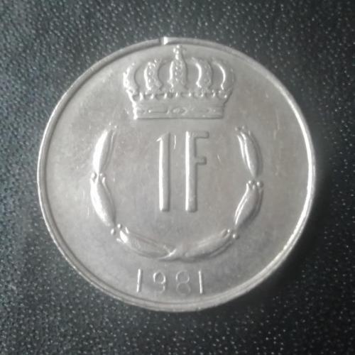 1 франк 1981 Люксембург 