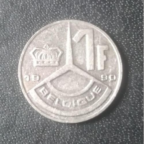 1 франк 1990 Бельгия