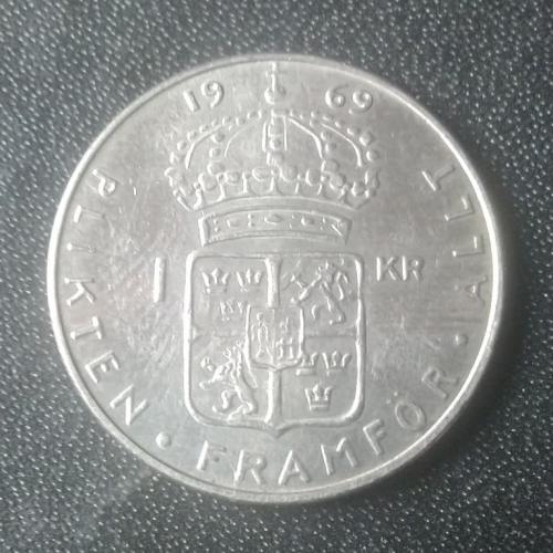 1 крона 1969 Швеция