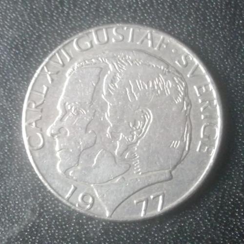 1 крона 1977 Швеция
