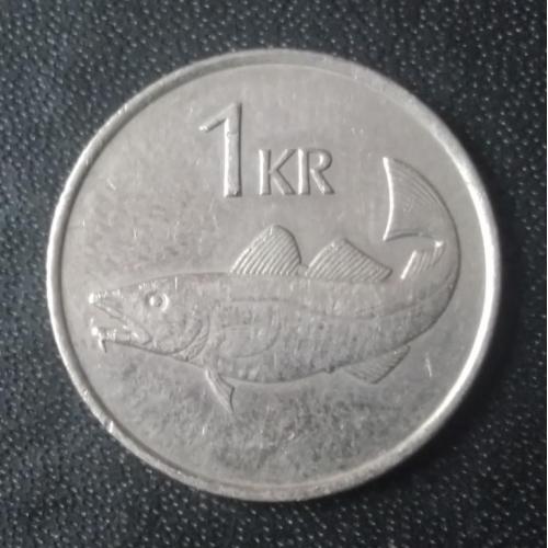 1 крона 1984 Исландия