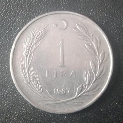 1 лира 1967 Турция 