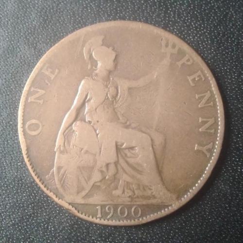 1 пенни 1900 Великобритания
