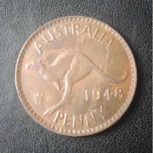 1 пенни 1948 Австралия (без точки) 