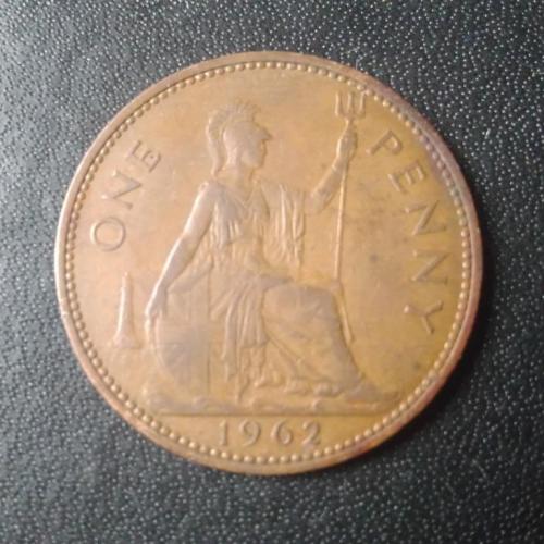 1 пенни 1962 Великобритания