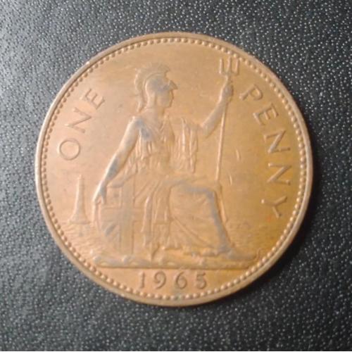 1 пенни 1965 Великобритания 
