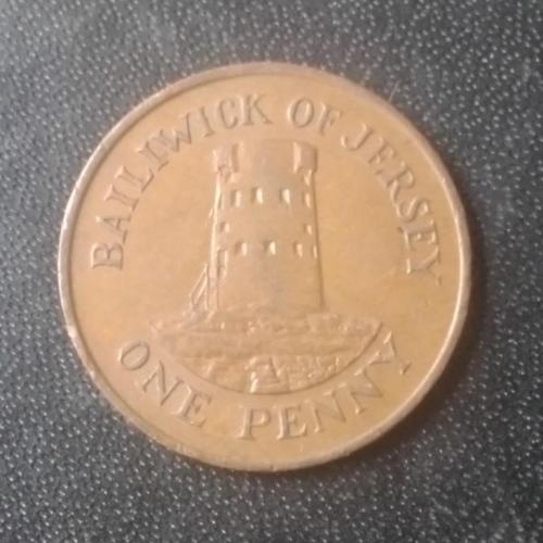 1 пенни 1985 Джерси 