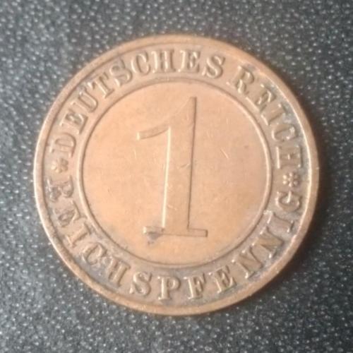 1 рейхспфенниг 1936 (J) Германия 