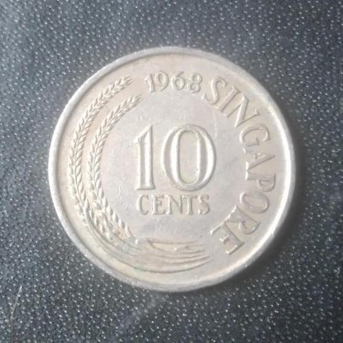 10 центов 1968 Сингапур