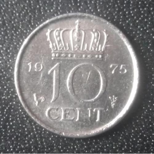 10 центов 1975 Нидерланды