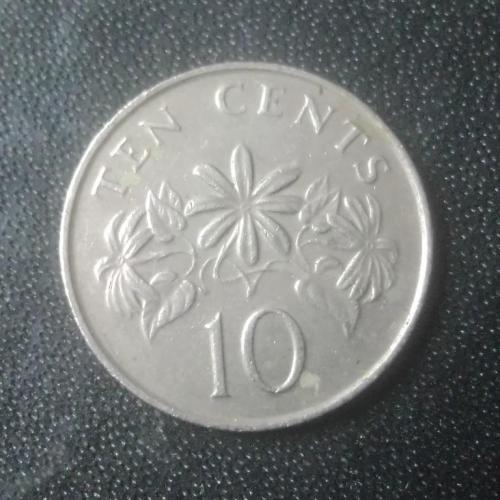 10 центов 1989 Сингапур 