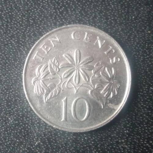 10 центов 1991 Сингапур