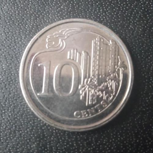 10 центов 2016 Сингапур