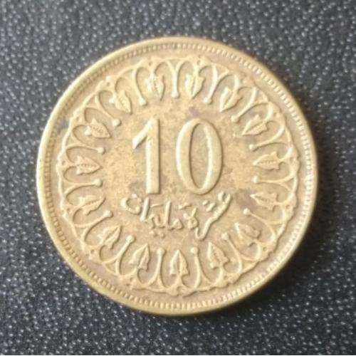 10 миллимов 1960 Тунис