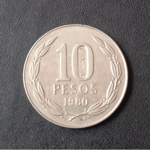 10 песо 1980 Чили
