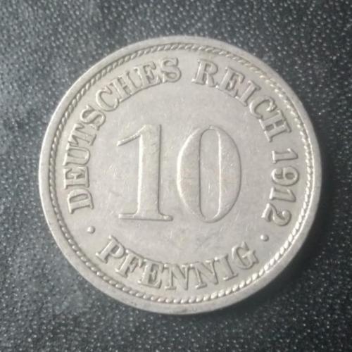 10 пфеннигов 1912 (F) Германия 