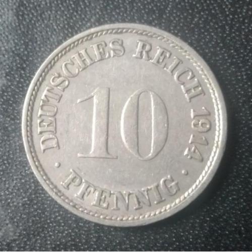 10 пфеннигов 1914 (E) Германия