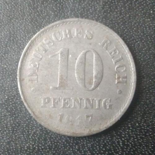 10 пфеннигов 1917 (A) Германия (железо)