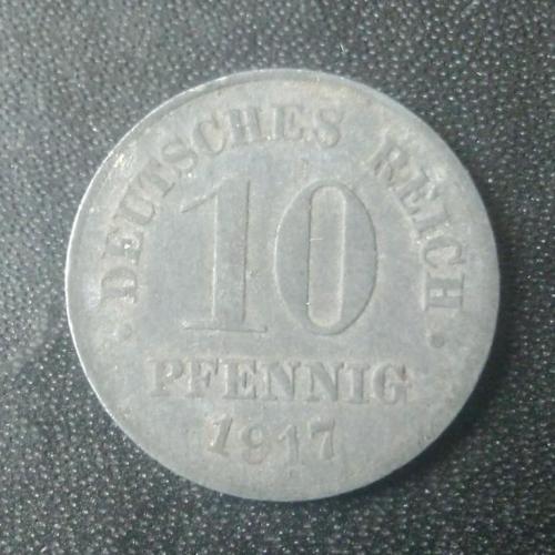 10 пфеннигов 1917 Германия (цинк)