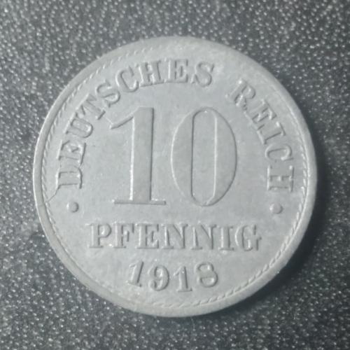 10 пфеннигов 1918 Германия (цинк) 