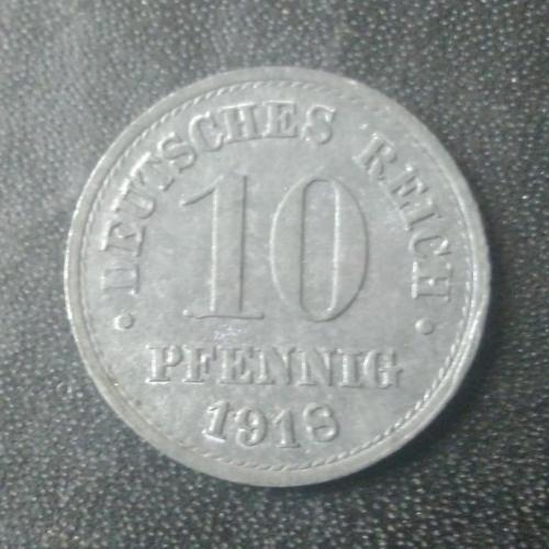 10 пфеннигов 1918 Германия (цинк) 