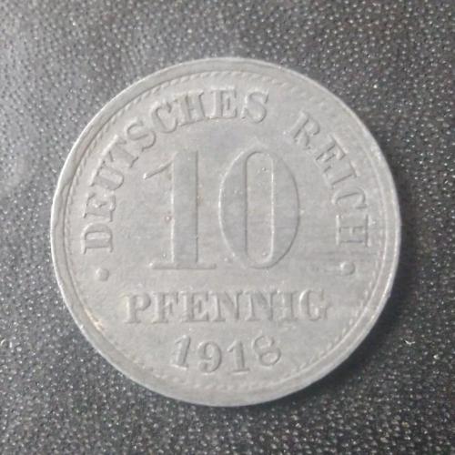 10 пфеннигов 1918 Германия (цинк) 