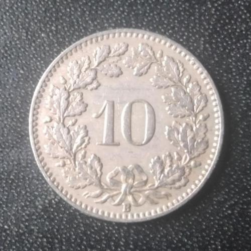 10 раппенов 1925 Швейцария