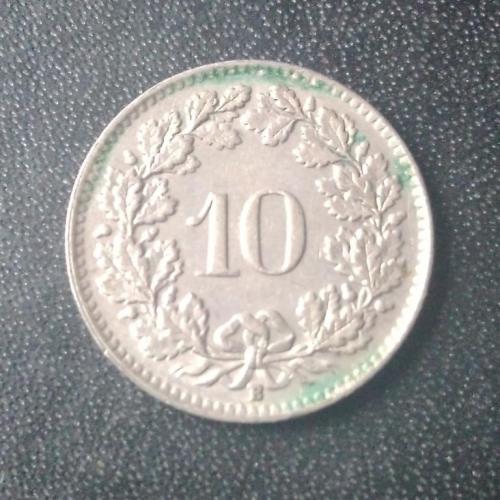 10 раппенов 1950 Швейцария