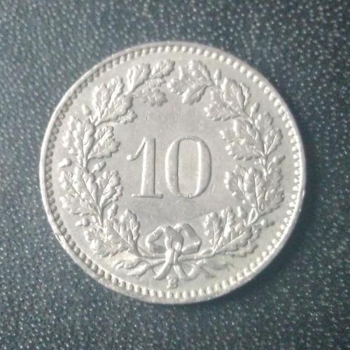 10 раппенов 1958 Швейцария