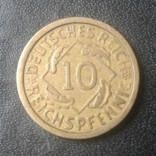 10 рейхспфеннигов 1925 (A) Германия 