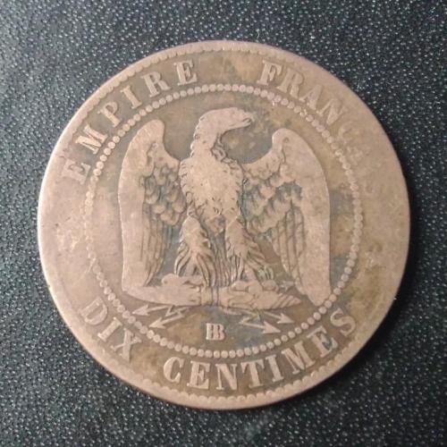 10 сантимов 1862 ( BB) Франция 