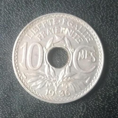 10 сантимов 1936 Франция