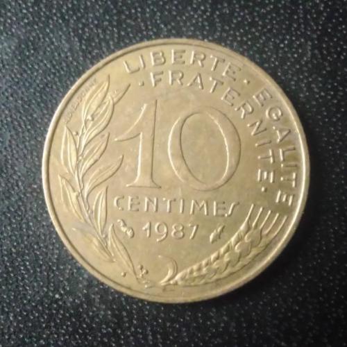 10 сантимов 1987 Франция 