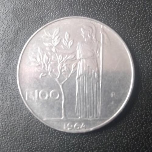 100 лир 1964 Италия 