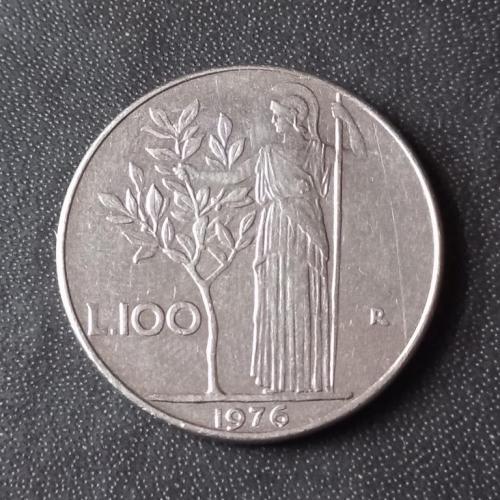 100 лир 1976 Италия 