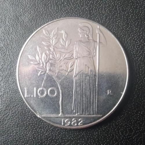 100 лир 1982 Италия 